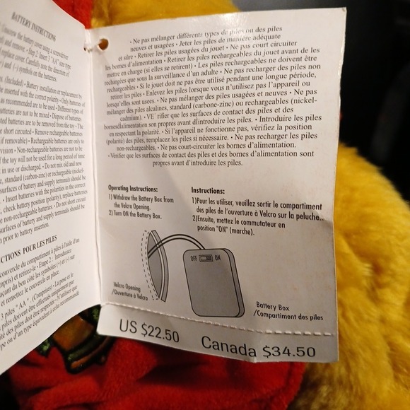 VINTAGE DISNEY STORE EXCLUSIVE 2002 Holiday Winnie The Pooh W/LIGHTS & MUSIC NWT - Picture 5 of 6